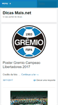Mobile Screenshot of dicasmais.net